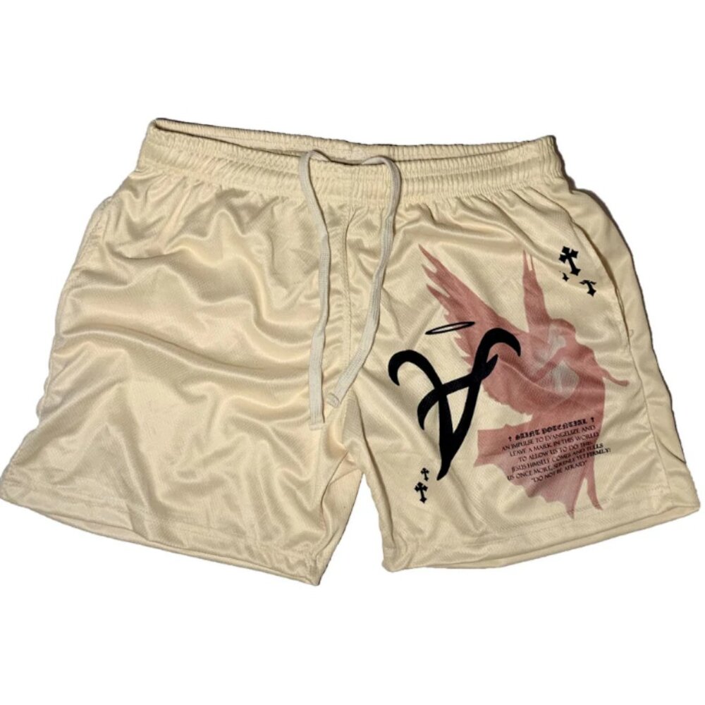 Saint Potential Cream ATL Shorts Size S